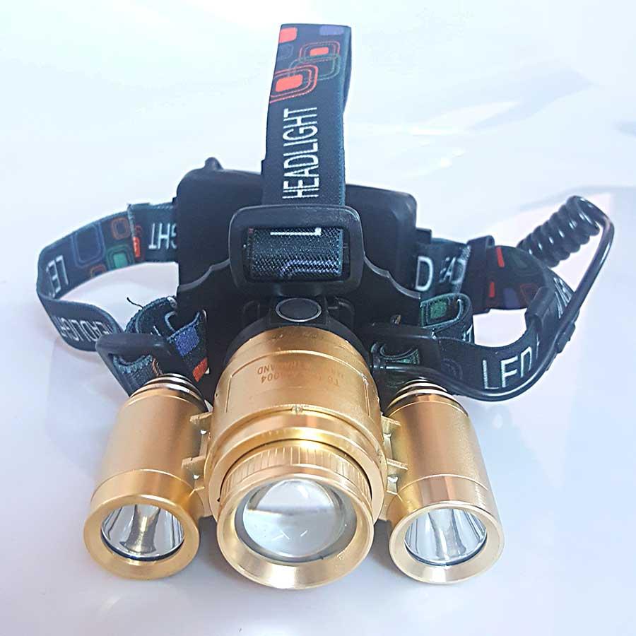 [HCM]Đèn Đội Đầu 3 Bóng Siêu Sáng Cao Cấp