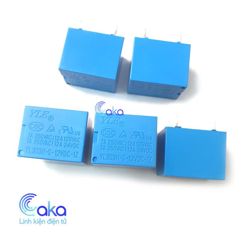 Relay 12V 7A 5 Chân YL303H-S-12VDC-1Z - Rơ-le Điều Khiển Thiết Bị Điện