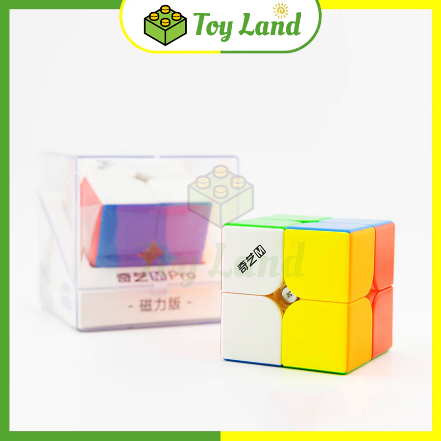 Rubik 2x2 qiyi ms stickerless có nam châm rubic 2 tầng 2x2x2 không viền đồ chơi lắp ráp xếp hình