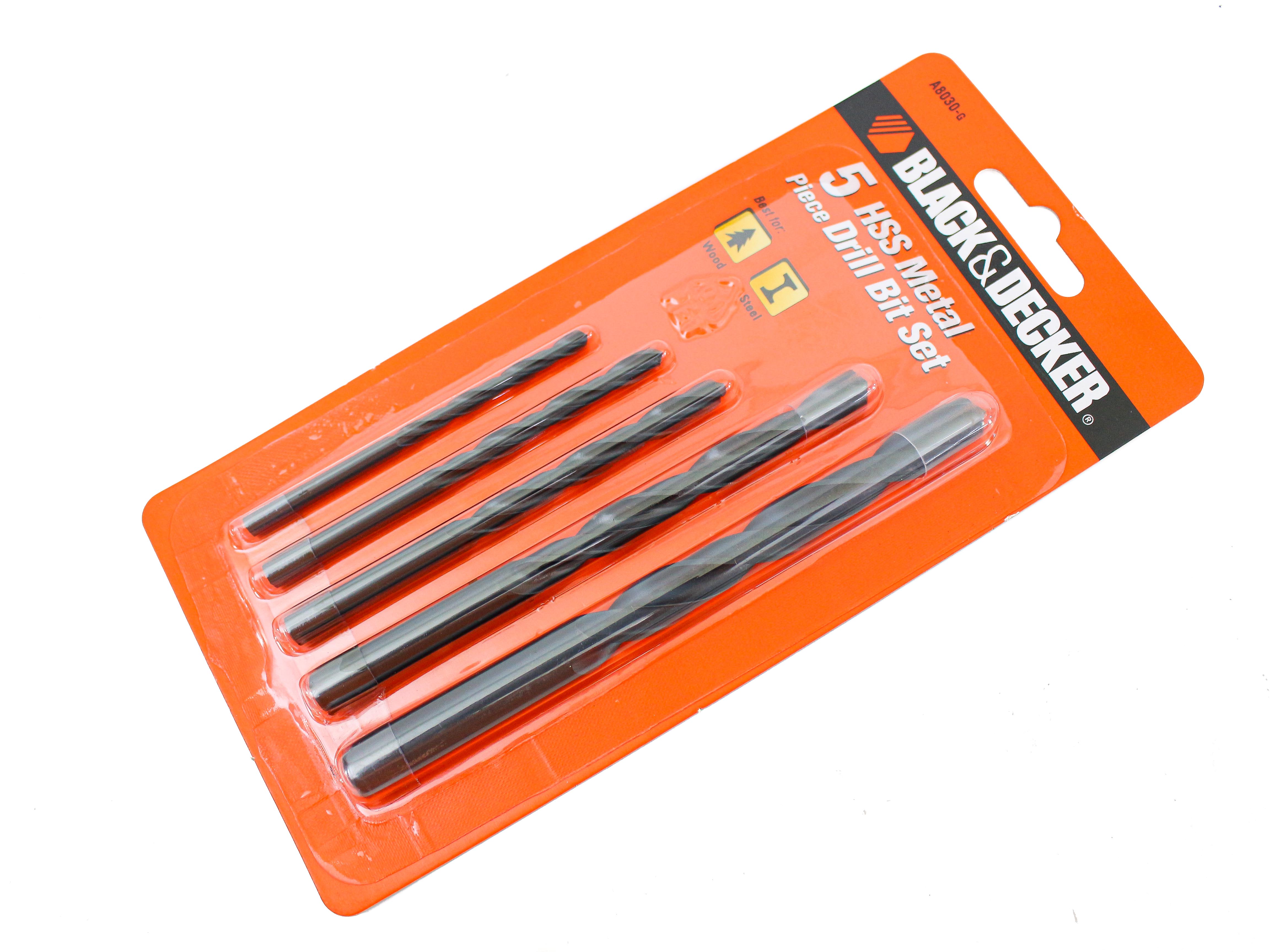 [HCM]Bộ 5 mũi khoan sắt HSS A8030G