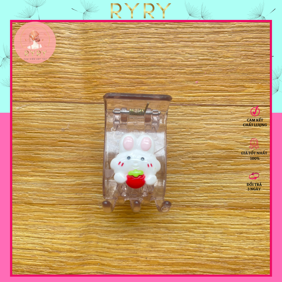 Kẹp Tóc Càng Cua 5 Răng Hoạt Hình Siêu Cute