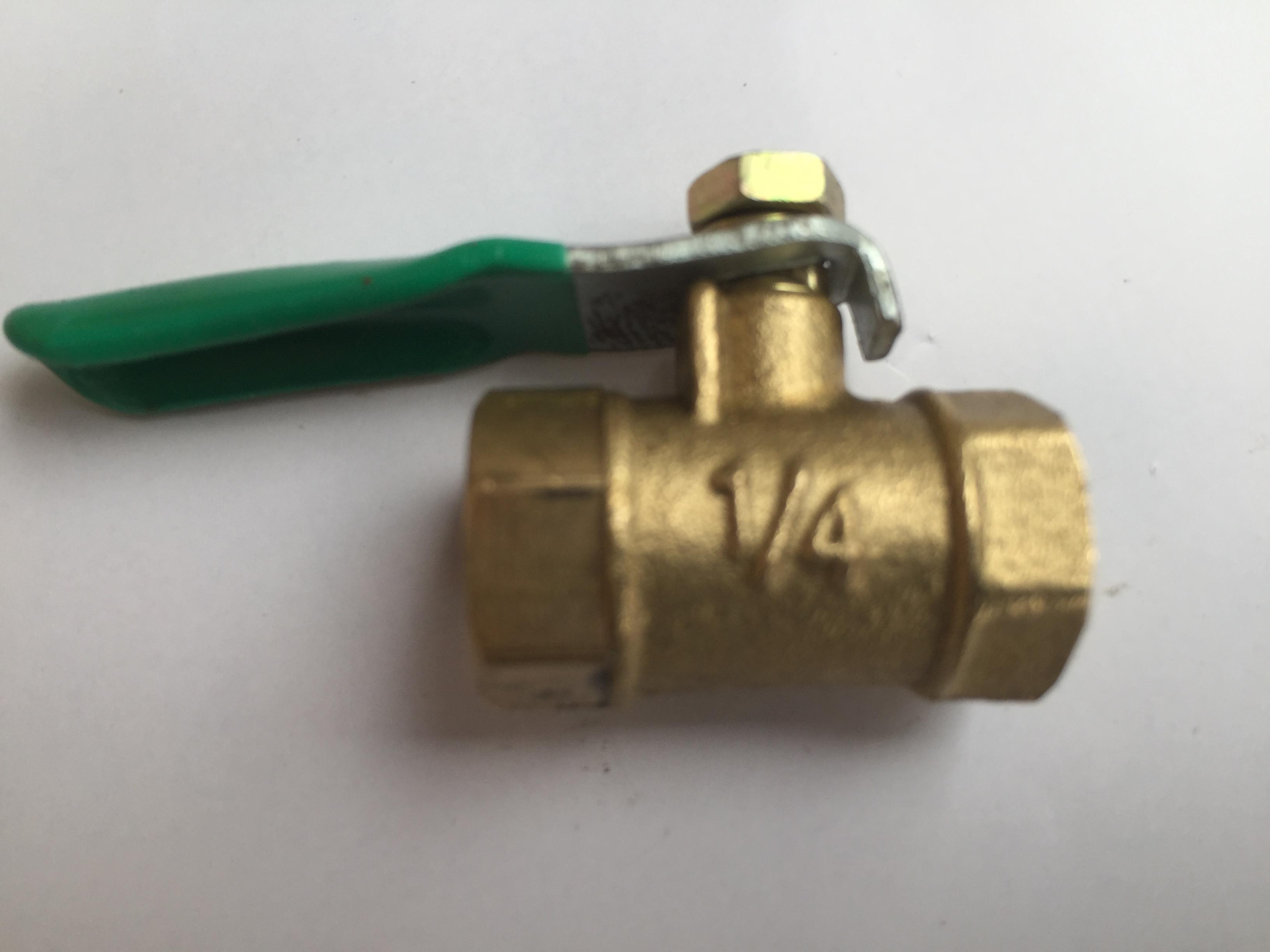 Van khóa nước bằng đồng ren trong 1/4 (ren 12)