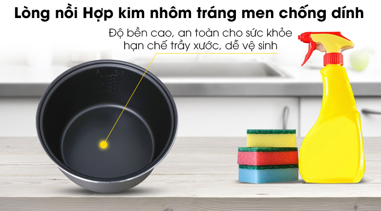 Nồi cơm điện Delites nắp gài 1,2 lít NCG1201