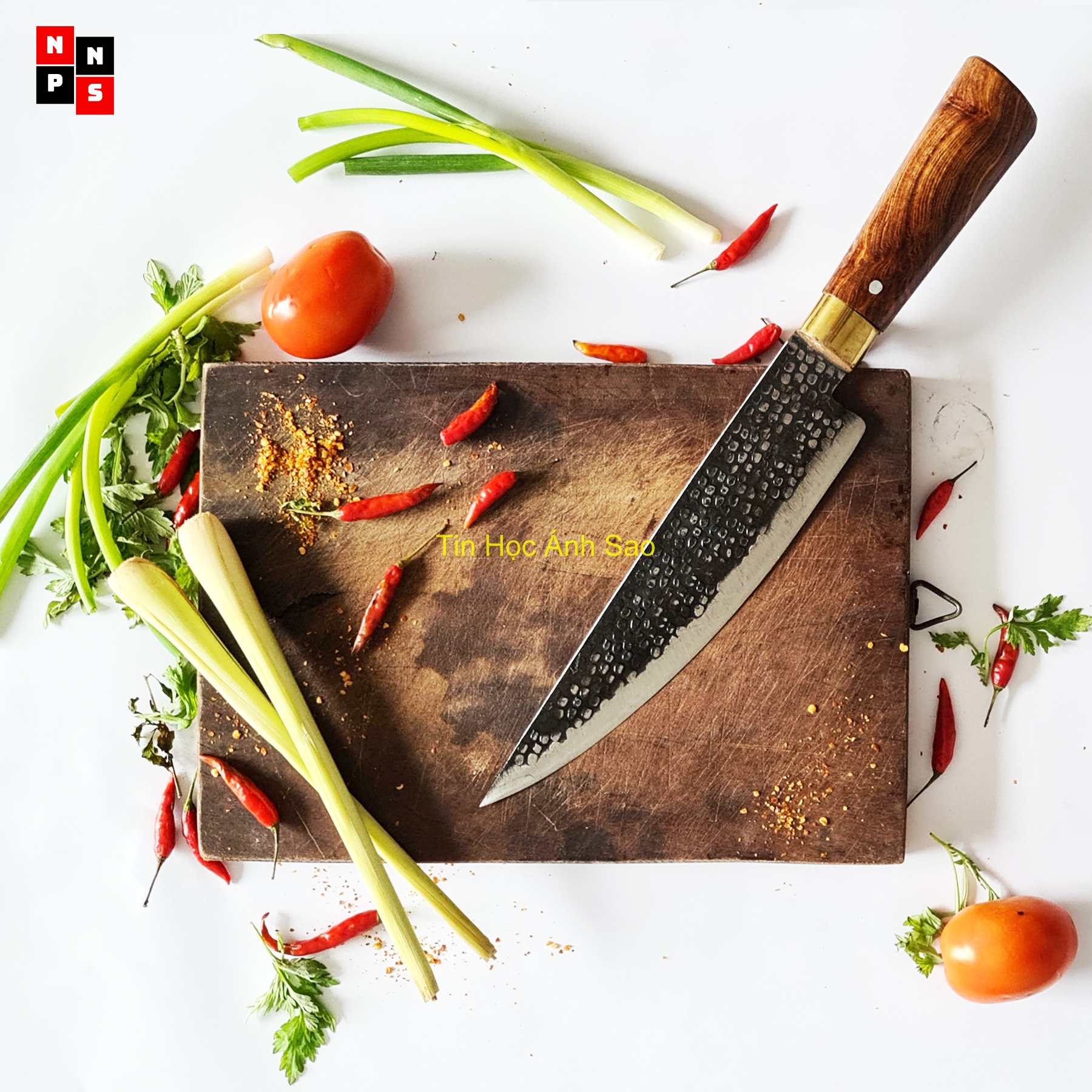 Bộ 04 dao nhà bếp thép nhíp