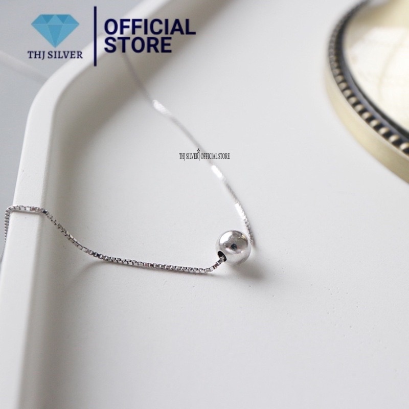 Dây chuyền bi thj cá tính bạc ta 925
