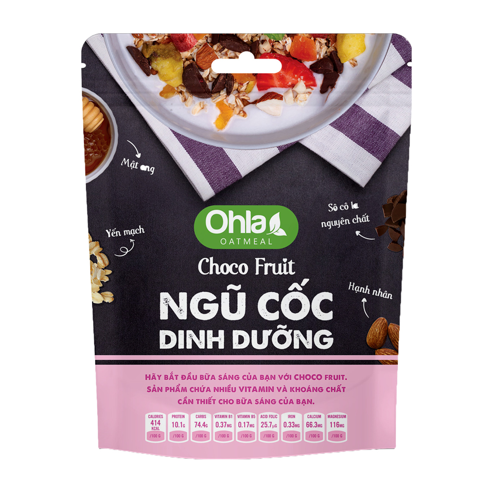 Ngũ Cốc Dinh Dưỡng Choco Fruit - 180gr