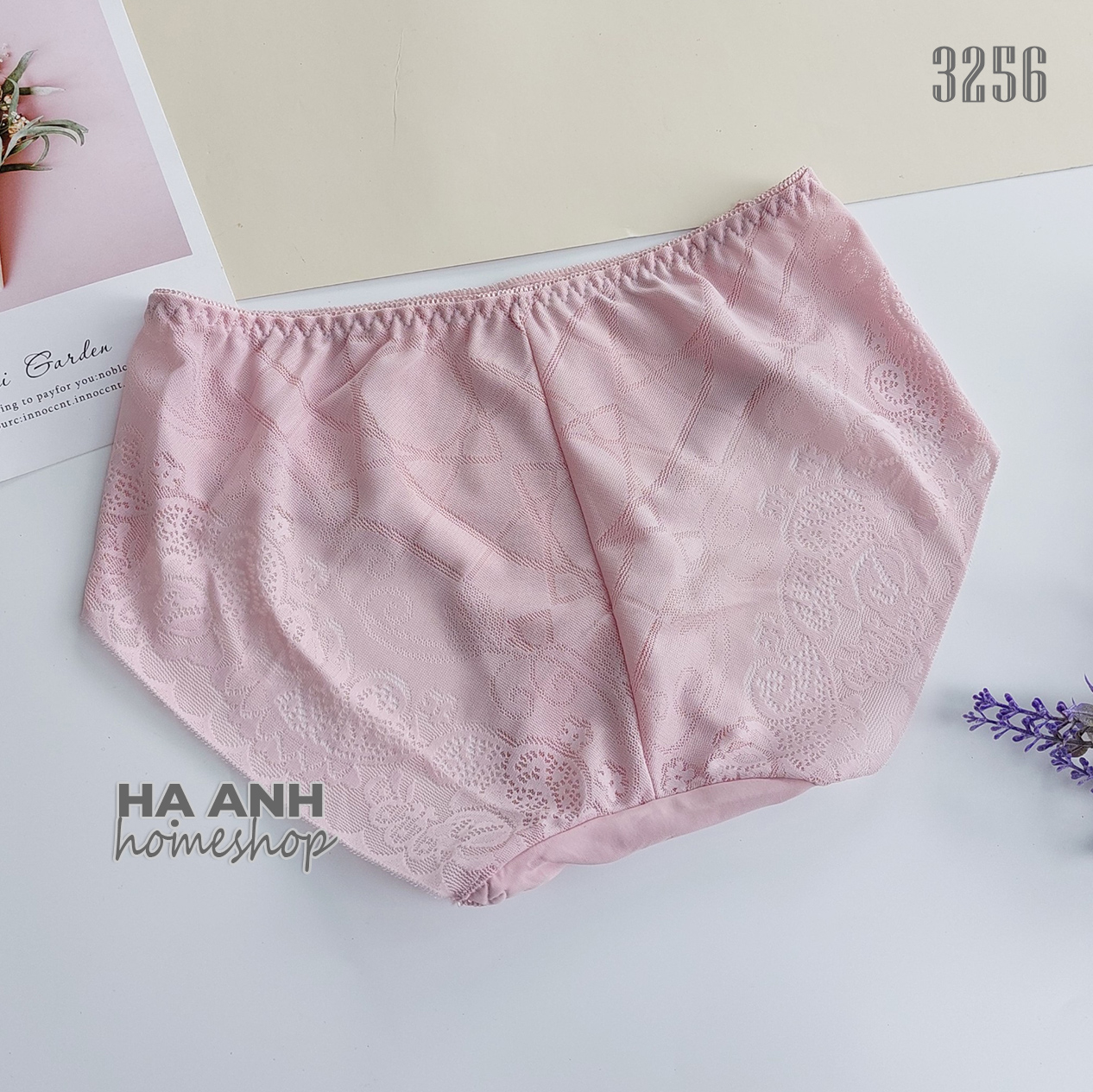Quần lót nữ 3256 (45-56kg) - Thun phối ren đẹp mát