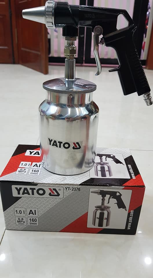 Máy Phun Cát Yato Cầm Tay 1L 100%