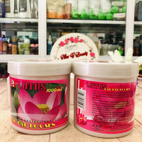 Hấp Ủ Xả Tóc Hoa Sen Lotus 1000ml