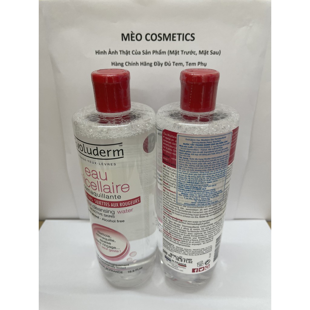 Nước Tẩy Trang Evoluderm 500ml