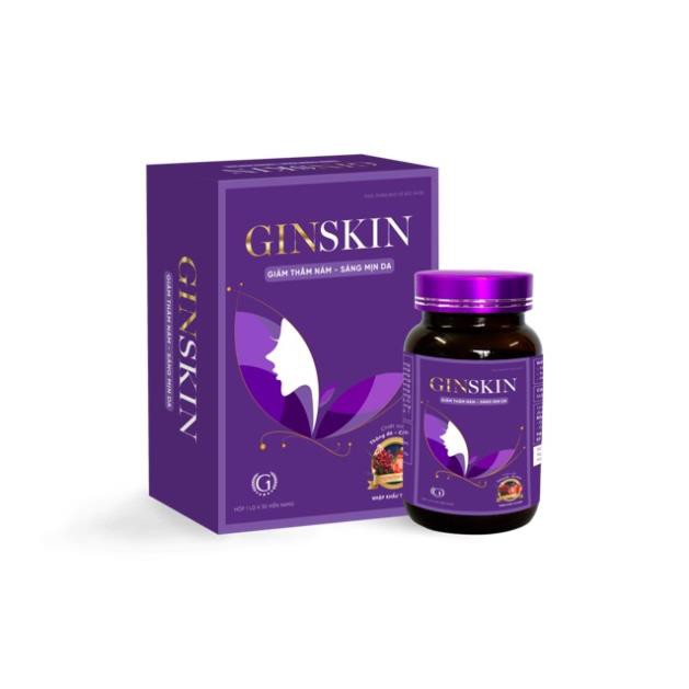 Ginskin viên uống giảm nám sạm da, sản phẩm có nguồn gốc xuất xứ rõ ràng, đảm bảo chất lượng, dễ dàng sử dụng