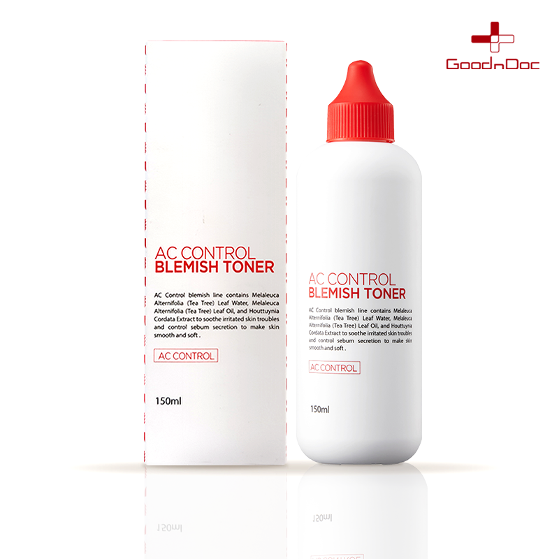 [CHÍNH HÃNG] Nước Hoa Hồng Cho Da Mụn GoodnDoc AC Control Blemish Toner (150ML)
