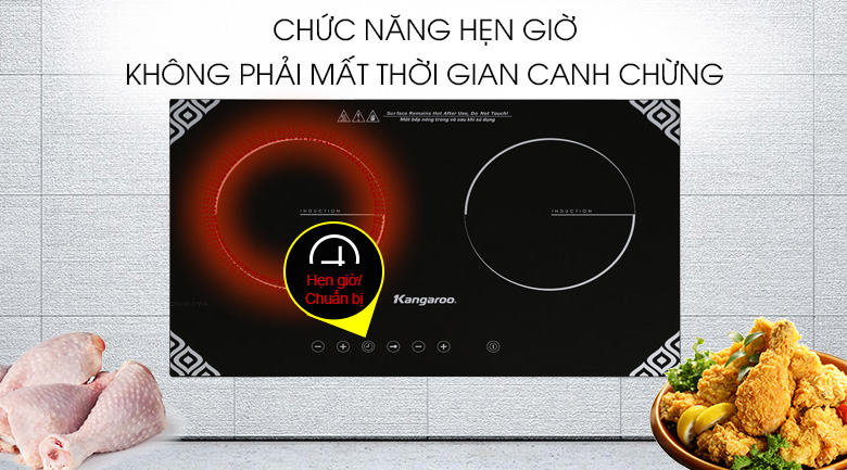 Bếp từ đôi Kangaroo KG498N