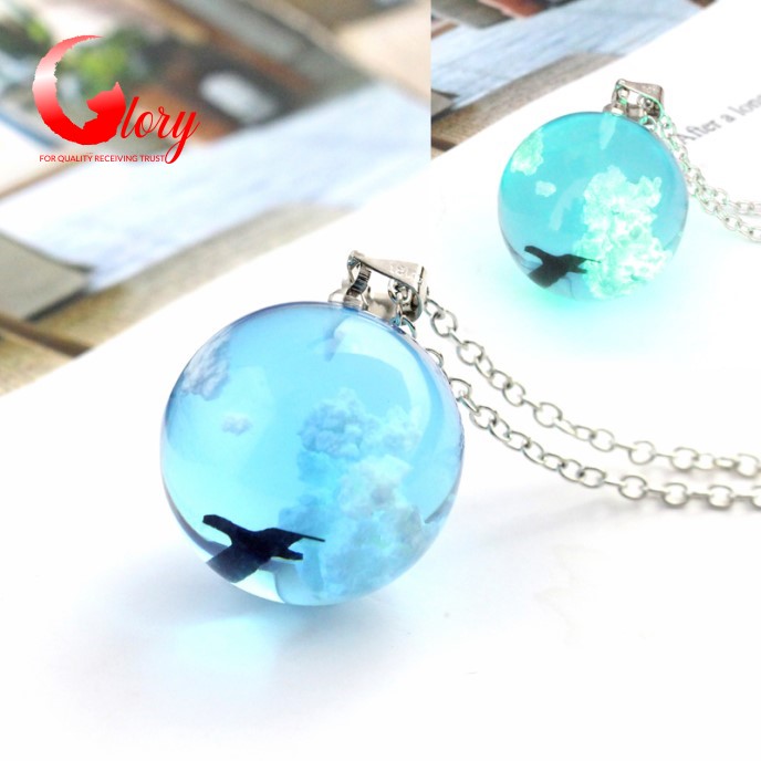 [HCM][2 Loại] Dây chuyền nữ bạc cá tính 3D bầu trời xanh và chú chim dễ thương trang sức cho phái nữ 3BG518990