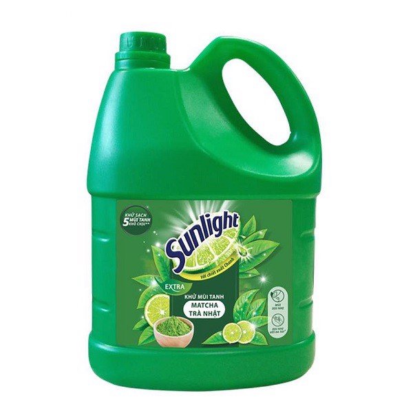 Nước rửa chén Sunlight Matcha Trà Nhật chai 3.6kg (MỚI)