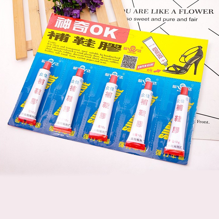 Vỉ keo dán siêu chắc 2 thành phần AB mỗi tuýp 10g
