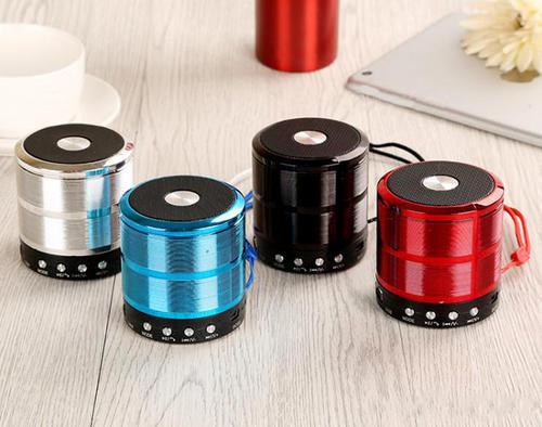 Loa Bluetooth Wster WS-887 hỗ trợ USB/thẻ nhớ/FM/AUX (Trắng bạc)