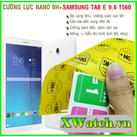 Kính cường lực dẻo nano samsung tab e 9.6 inch t560 t561