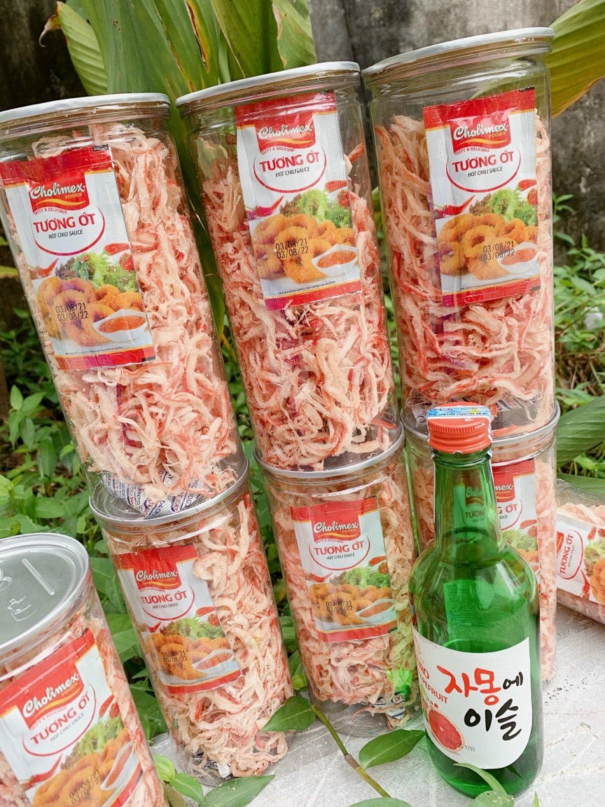 [ LON 250G ] MỰC HẤP CỐT DỪA XÉ SỢI/ MỰC KHÔ XÉ SỢI