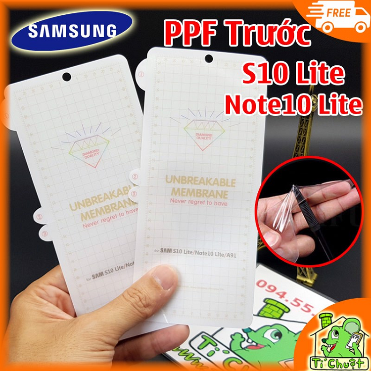 Dán dẻo PPF cho Galaxy S10 lite/ Note 10 lite / A91 mặt trước