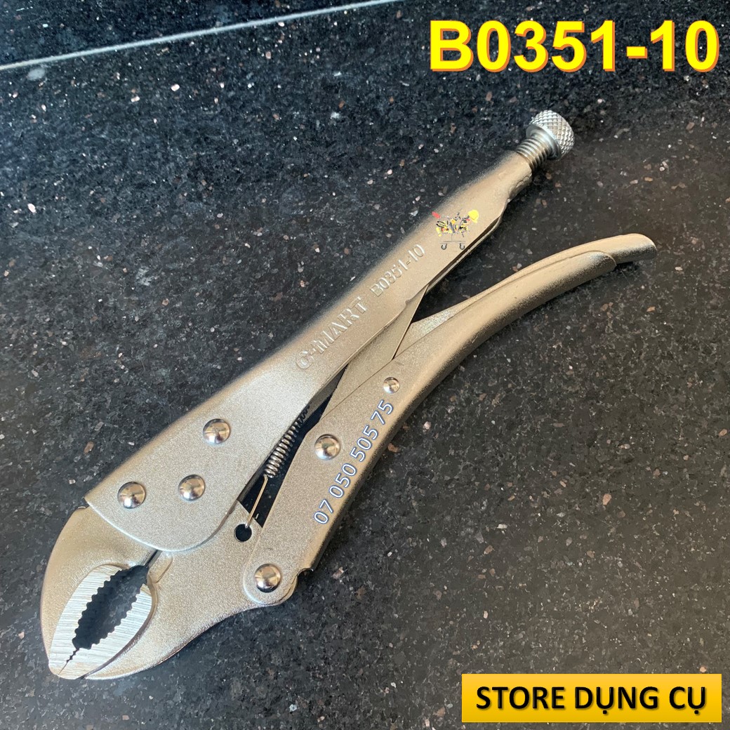 Kìm bấm chết miệng cong C-Mart B0351-10