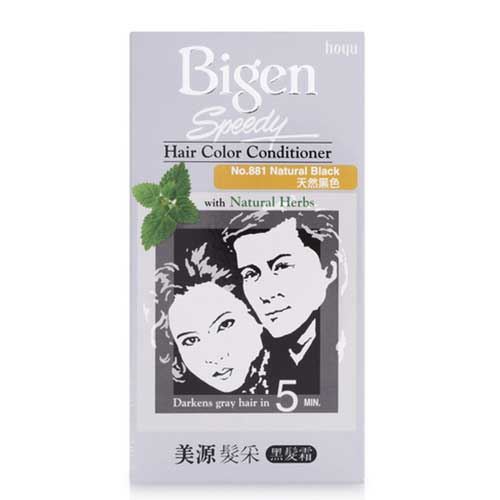 Thuốc Nhuộm Tóc Bigen Speedy Hair Color Conditioner #Natural Black Đen