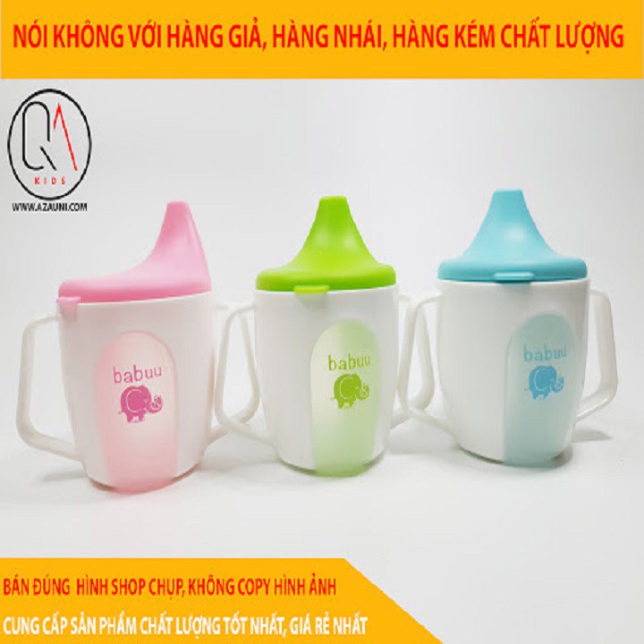 Cốc Tập Uống Nước Babuu Có Núm Chống Sặc