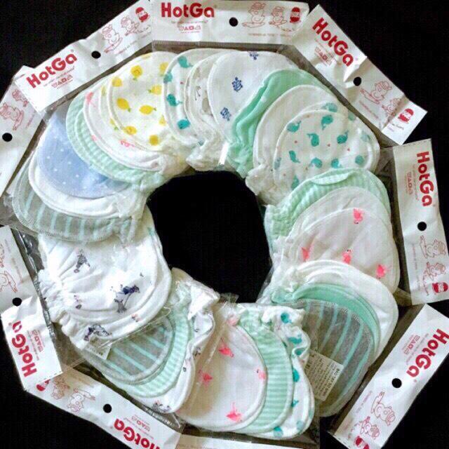 [HCM]SET 3 ĐÔI BAO TAY CHO BÉ SƠ SINH HOTGA (0-5 THÁNG)