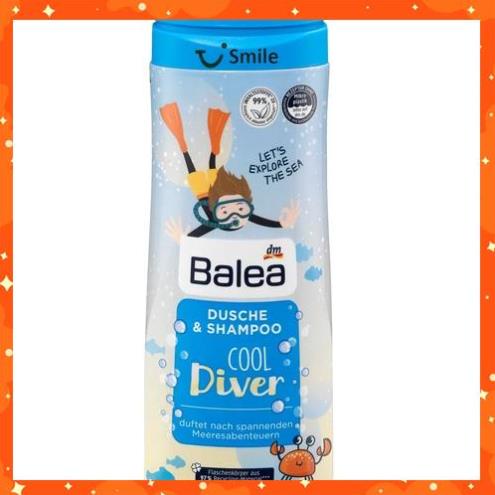 Sữa tắm và gội đầu cho bé trai Balea Cool Diver