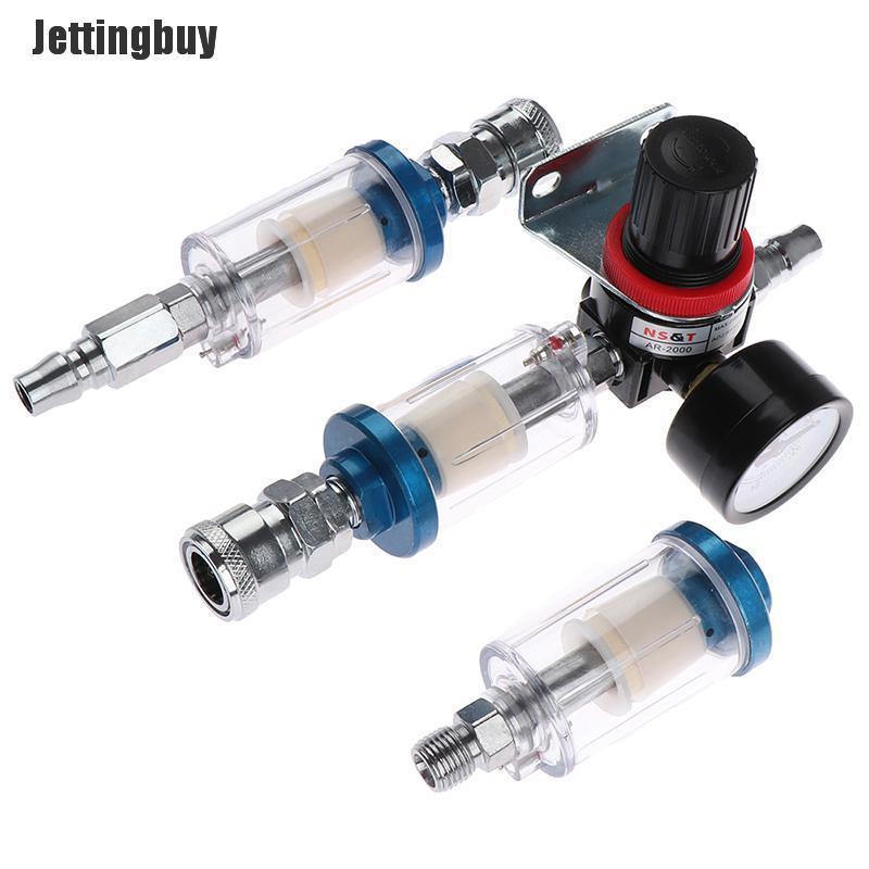 Jettingbuy 1/4" In Line Oil Water Separator Filter Seperator Air Brush Compressor Tool  A