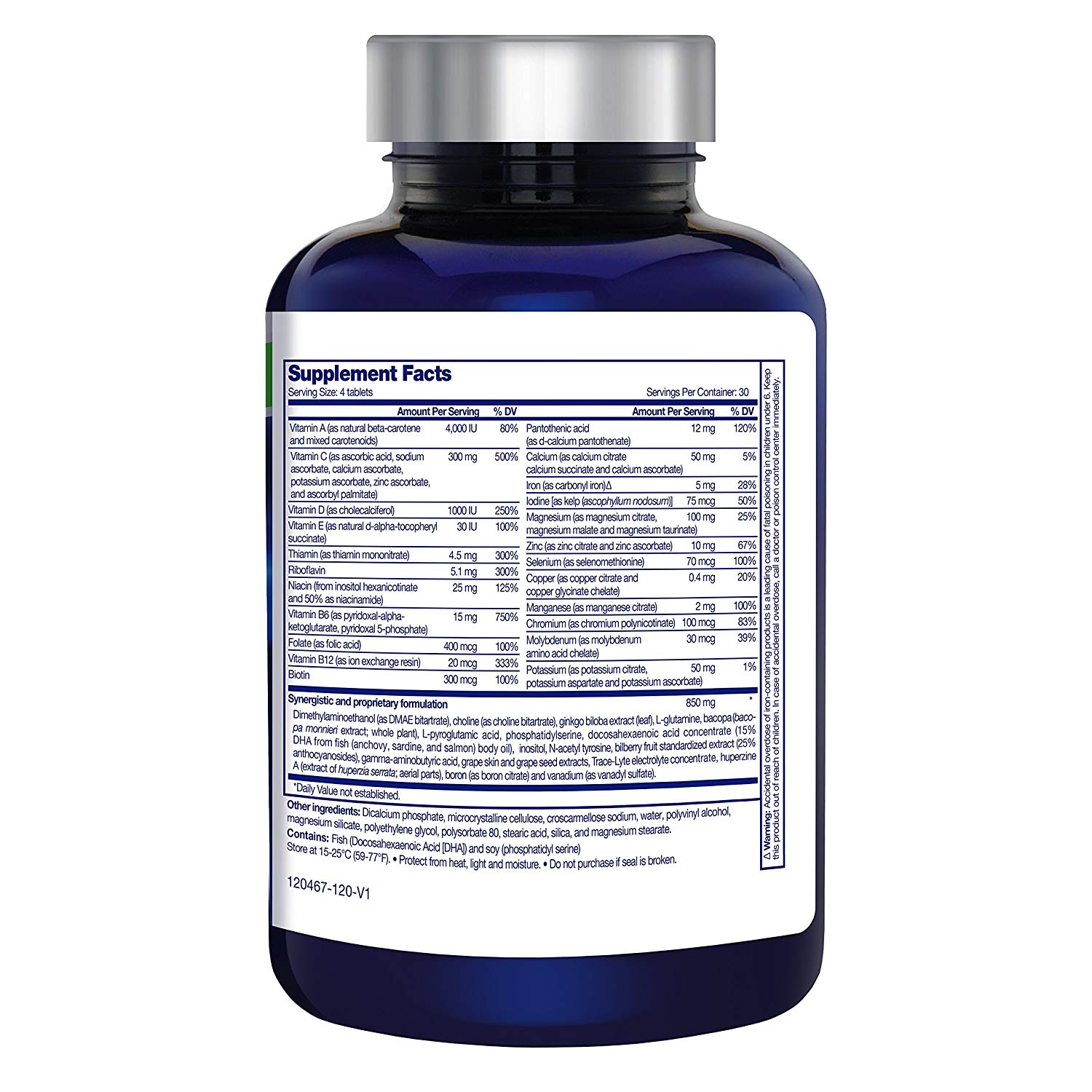 Tăng Cường Trí Nhớ Focus Factor, 180 Viên (CHAI)