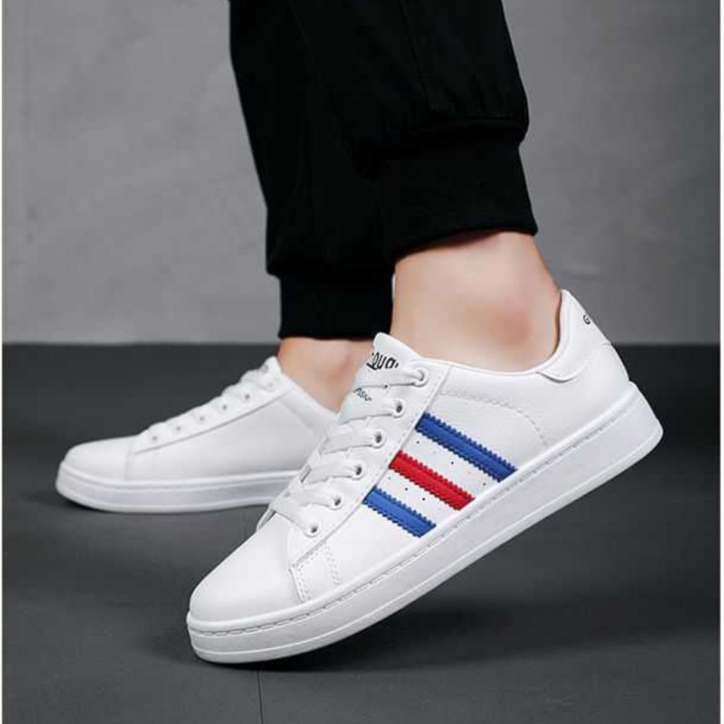 HOÀN TIỀN 15% - Giày nam sneaker giày nam đi chơi giày cặp nam nữ mẫu mới HOT 2021 chất liệu da dễ làm sạch đế nhẹ êm DOZIMAX