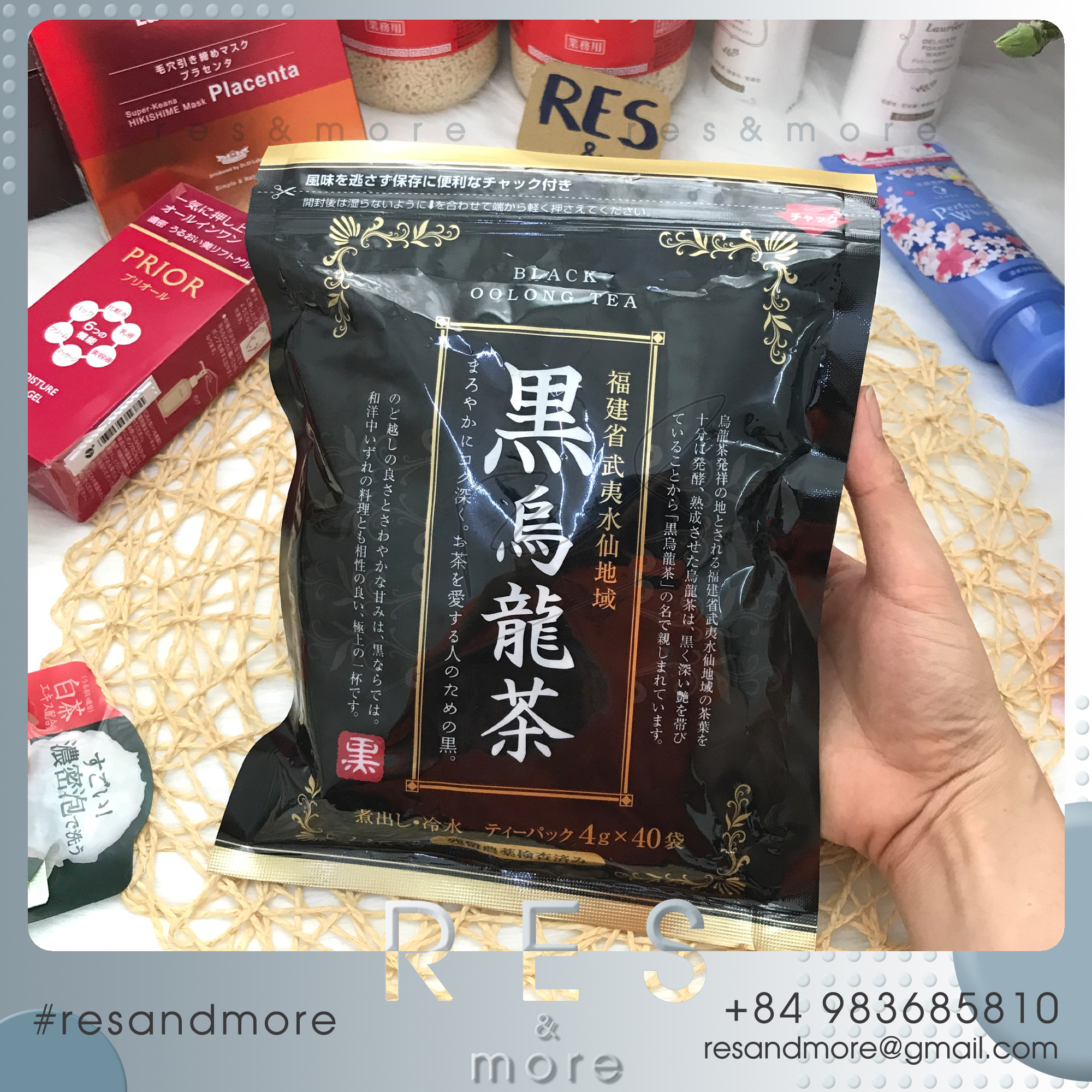 [HCM]Trà olong - Black Oolong Tea [40 gói]