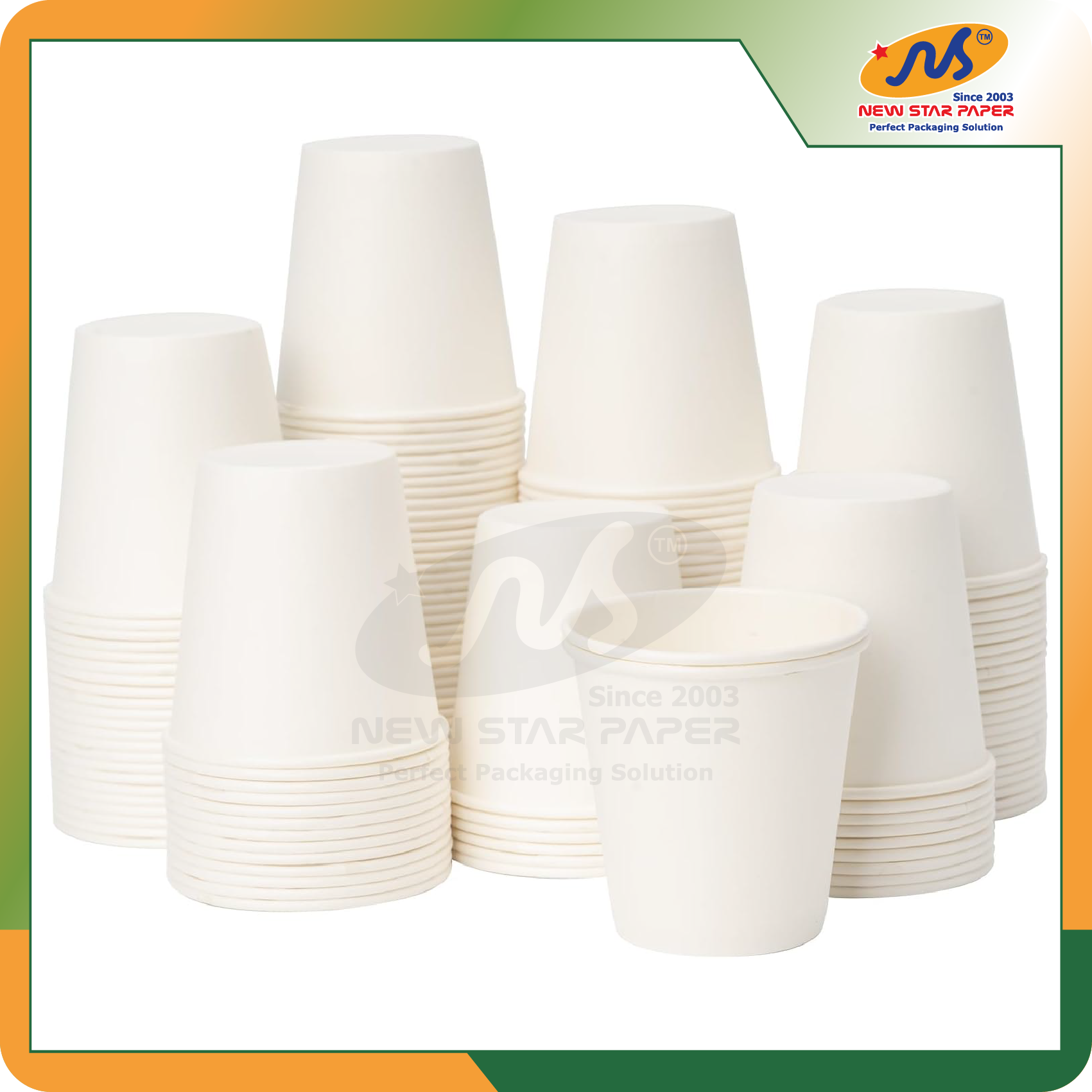 Ly giấy 12oz~354ml - Lốc 50 ly giấy trơn