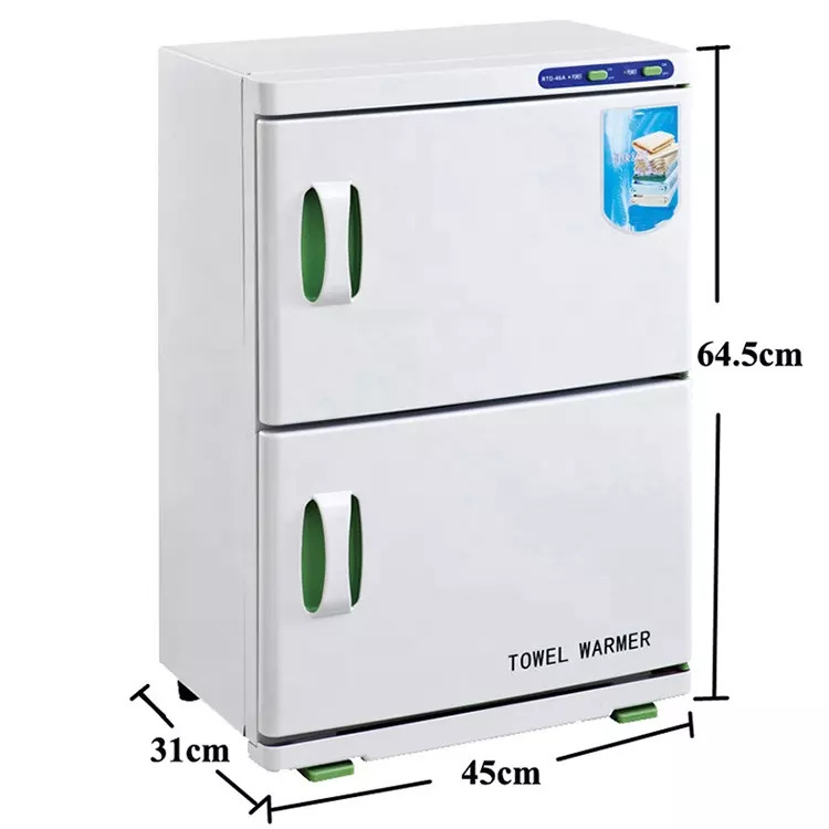 Tủ Hấp Khăn 2 Tầng 46 lít ( Có Đèn UV Diệt Khuẩn)