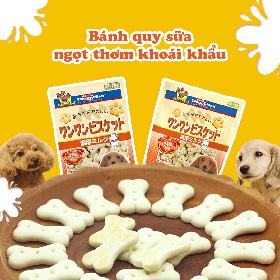 Doggy Man Milk Egg Biscuits 180Gr for Dogs - T3 Pets Shop