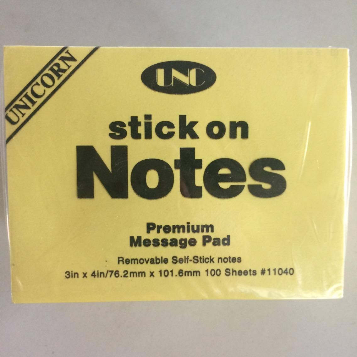 Giấy note vàng 3x4 unc 7,6cmx10,5cm