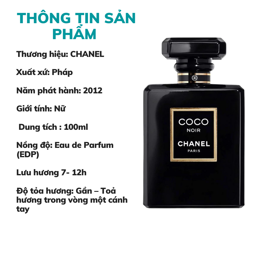 Nước Hoa Chanel Coco Noir EDP100ml(Coco Đen) _ Dầu Thơm Coco Đen Bí Ẩn