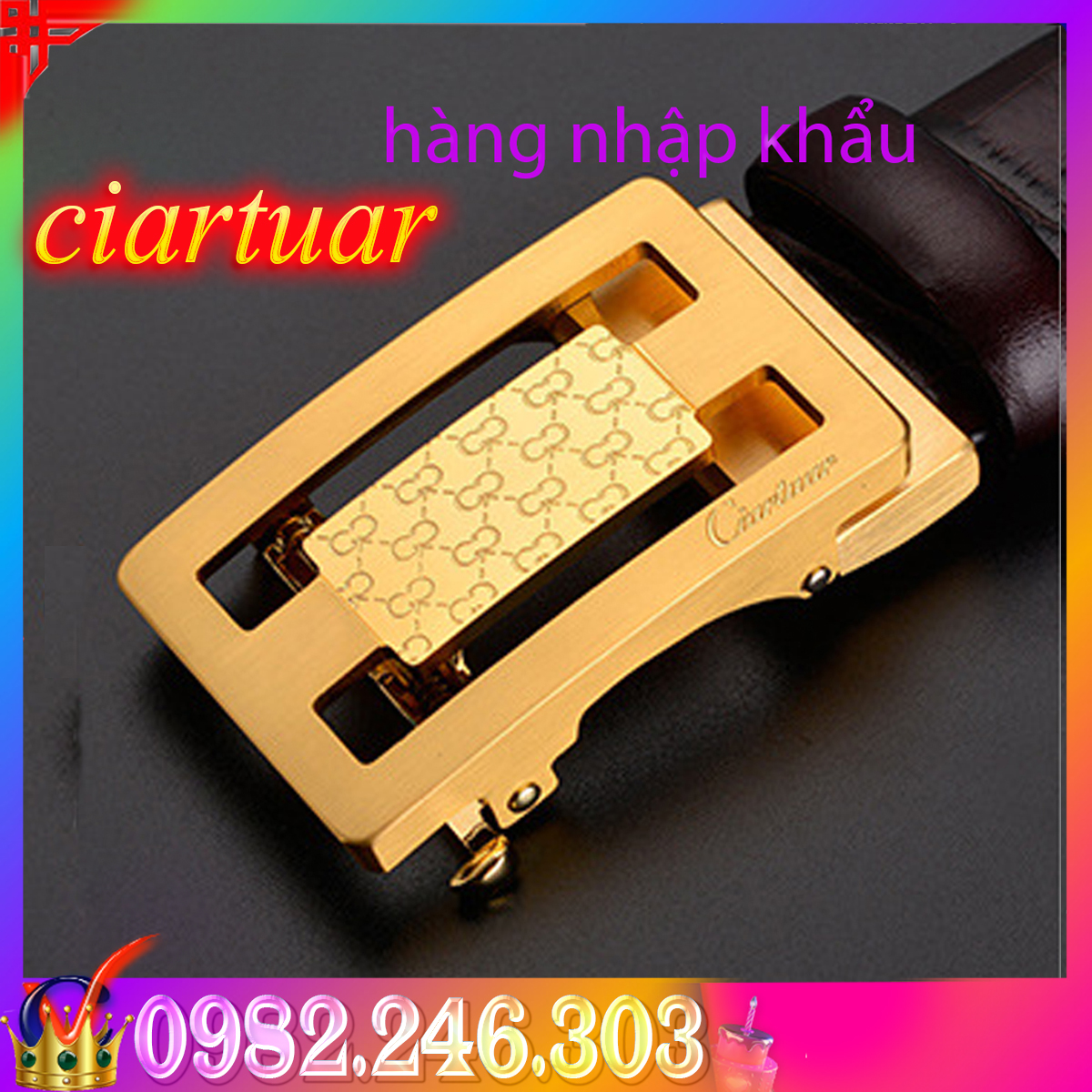 dây nịt nam, thắt lưng da doanh nhân da bò thật thời trang cao cấp ciartuar