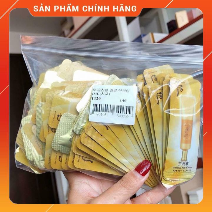 combo10 gói kem chống nắng Whoo Wrinkle
