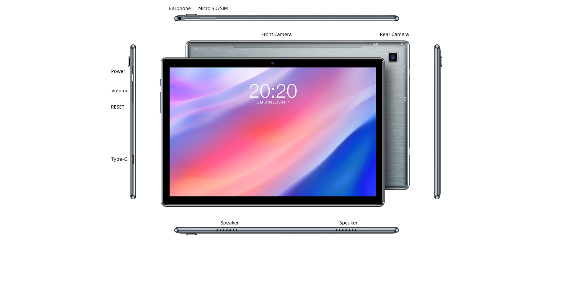 Tablet Teclast P20HD 4G LTE (chip 8 nhân/4G Ram/64G Rom/10.1 inch Full HD)