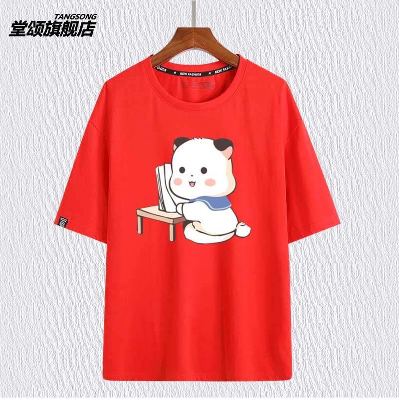 ÁO THUN ĐỎ IN HÌNH MÈO CUTE