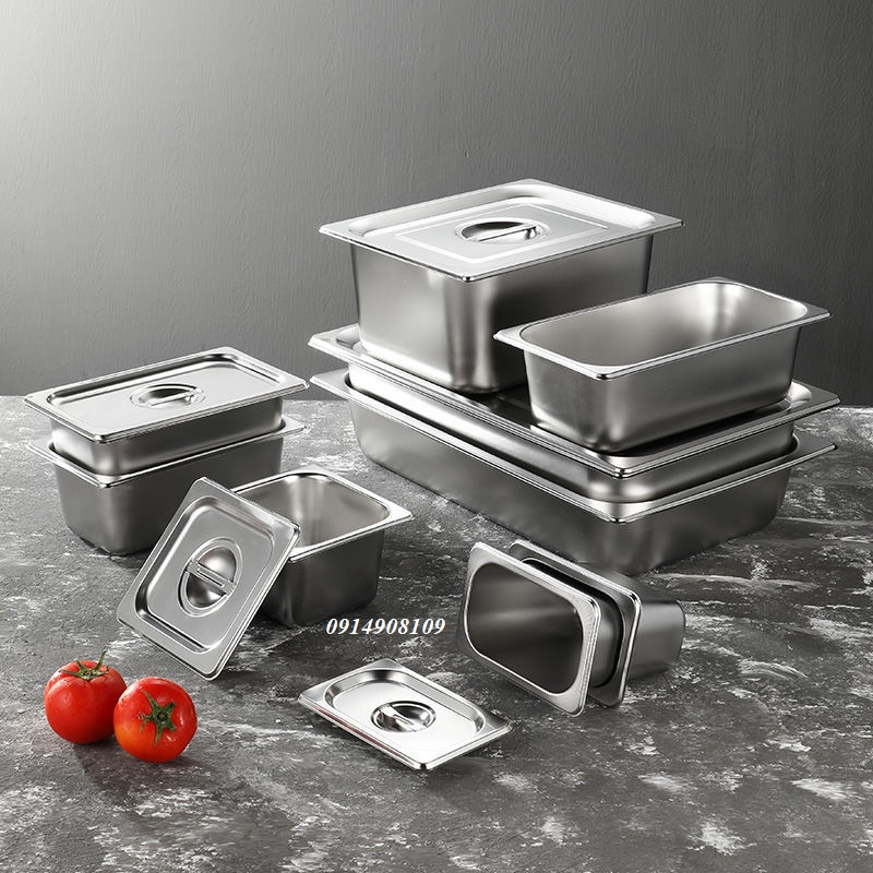 Khay đựng topping, thực phẩm, inox