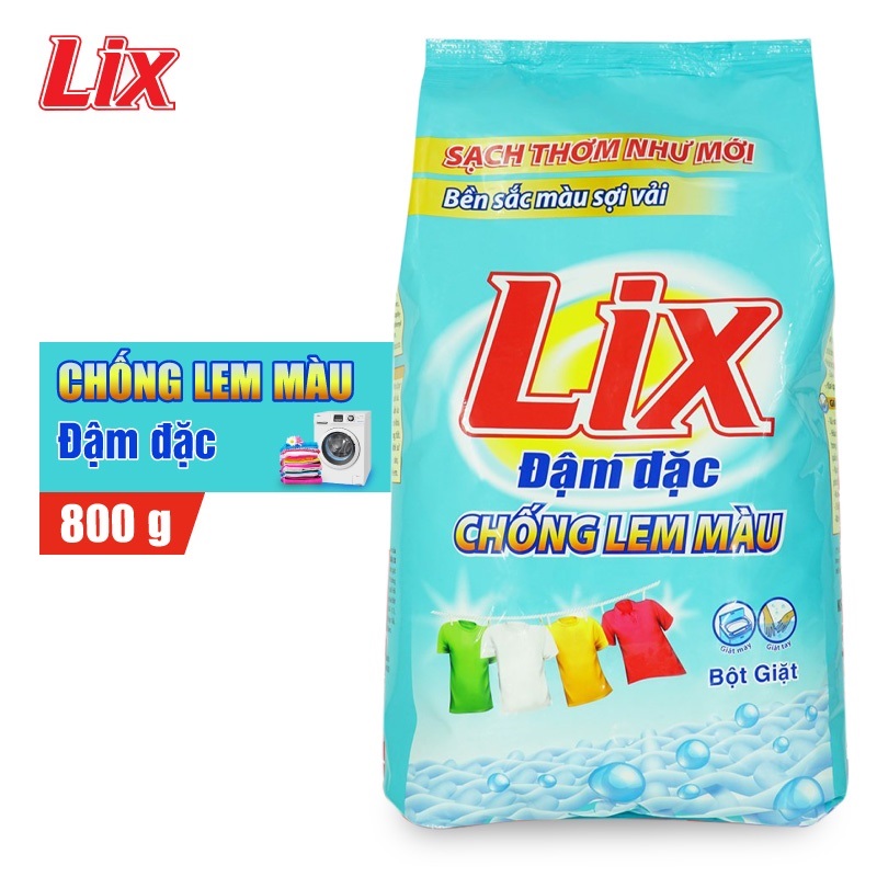 Bột giăt Lix đậm đặc chống lem màu 800g