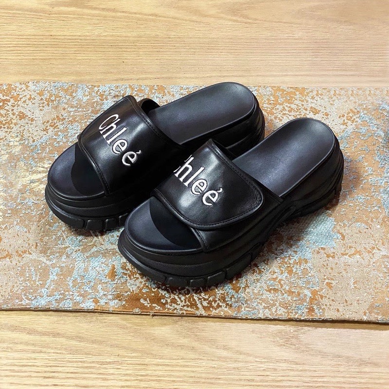 Dép bánh mì nữ chlee cao 7cm siêu nhẹ