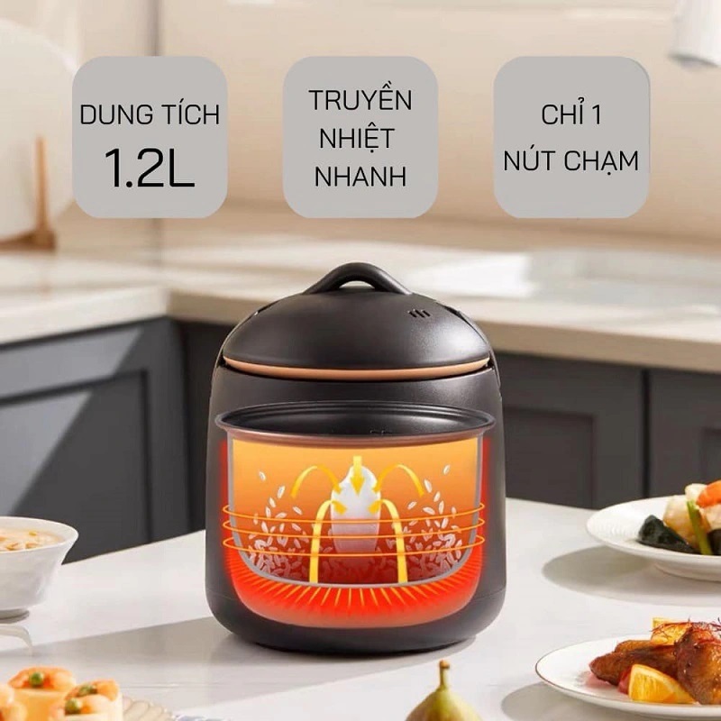 Chigo 1.2 Liter Non-Stick Mini Rice Cooker