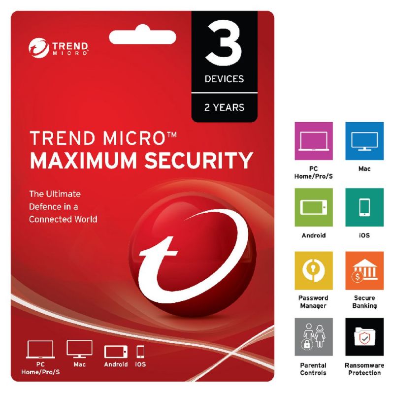 Bảng giá Trend Micro Maximum Security 3 thiết bị 1 năm Phong Vũ