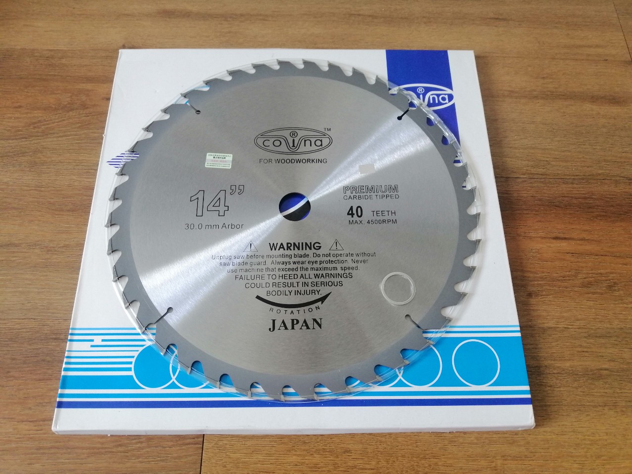 LƯỠI CƯA GỖ 355MM 40 RĂNG - 60 RĂNG COVINA
