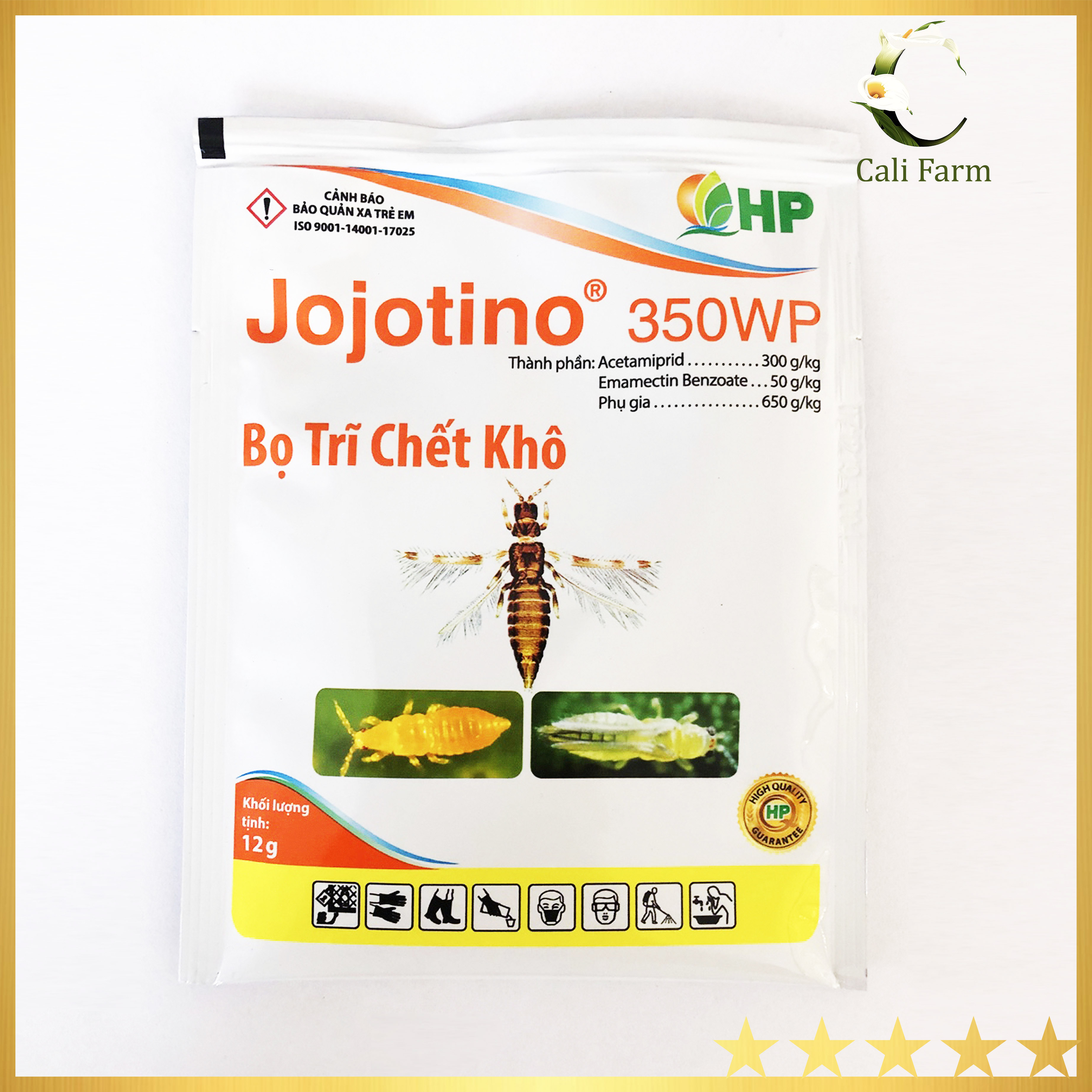 Chế phẩm diệt bọ trĩ Jojotino 350WP 12g
