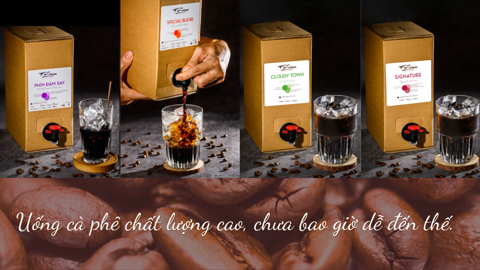 PHIN ĐẬM SAY | Cà phê pha sẵn uống liền | Robusta coldbrew | 2 lít
